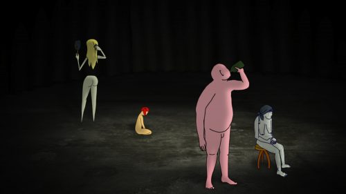 „Mir fehlt nichts“, animierter Kurzfilm, 13:10 min, 16:9, DCP, 5.1, FSK 12, 2014 (Videostill)© VG Bildkunst Bonn, Petra Lottje